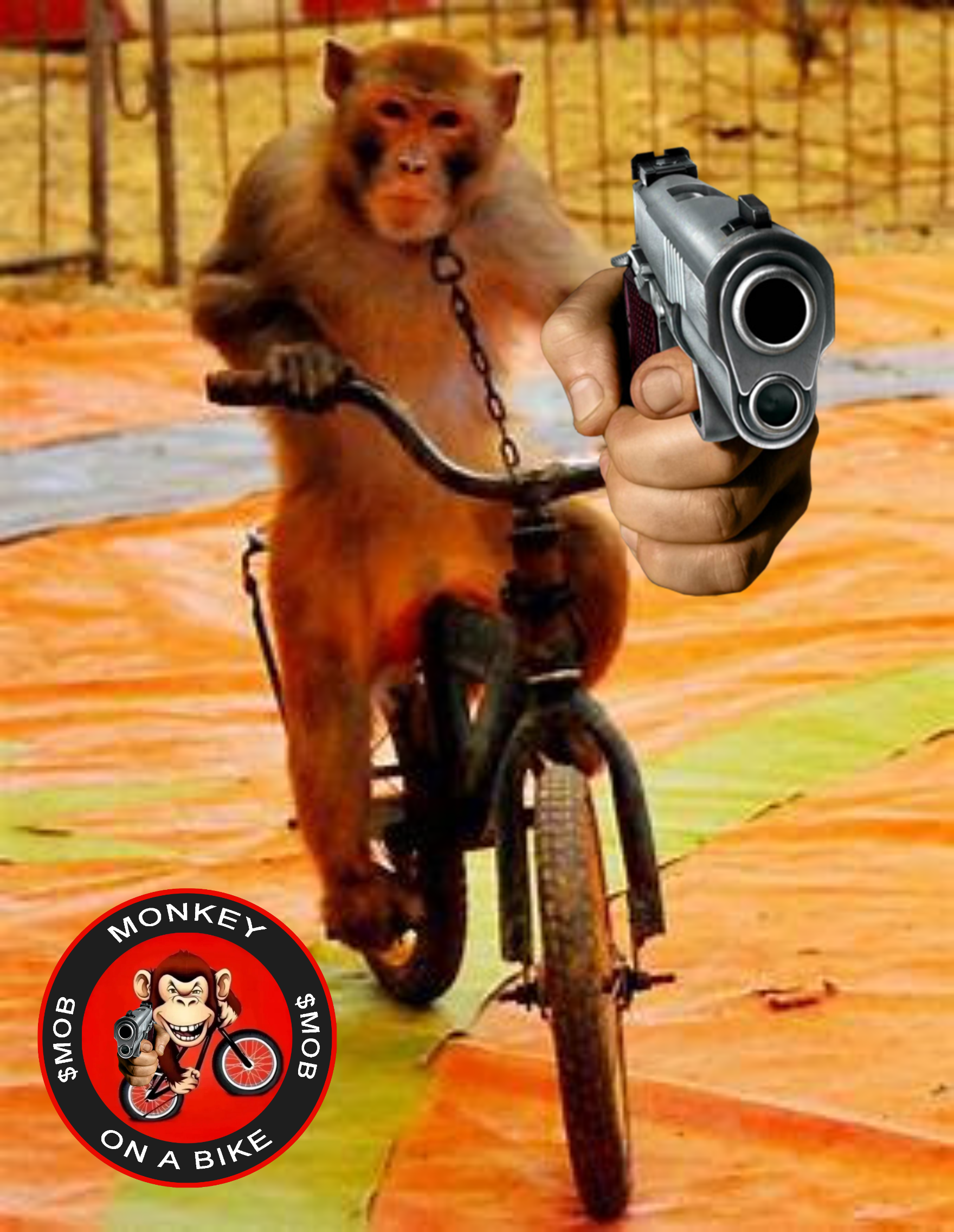 Monkey on a Bike Meme 1